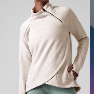 Athleta Cozy Karma Sweatshirt / Rose Gold Zipper
